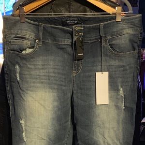 Torrid Mid Wash Skinny Jeans